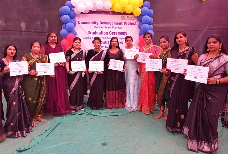 Graduation Ceremony of 73 Skilled Women in Taloja, Maharashtra