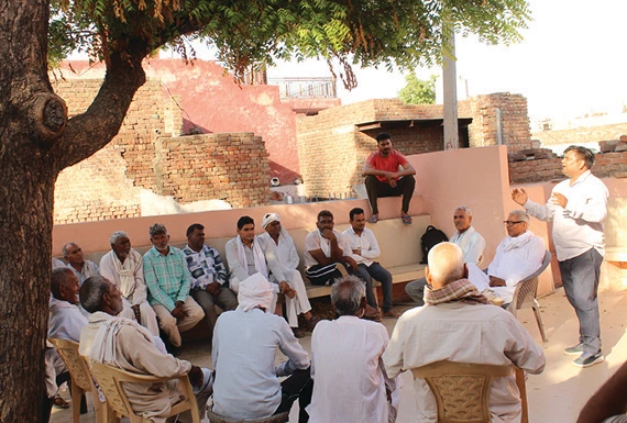 HPPI’s Model Village Development Project, Haryana organised a community engagement event on 24th April at Neola Village, Jhajjar. The event aimed at exchanging experiences among farmers and the Village Development Committees (VDC) of both Neola and Bass Villages.