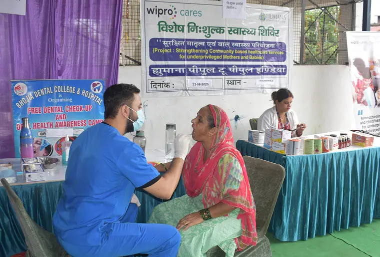 Project Strengthening Reproductive and Child Health Barotiwala Organises Health Camp