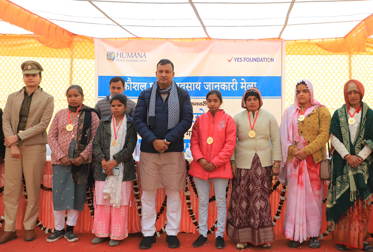 HPPI’s Project Disha organised a Skill and Business Information Fair at Khairagarh, Agra, Uttar Pradesh on 28th January 2026. The fair was arranged to raise awareness about entrepreneurship development, skill training, and government support systems available for women.  