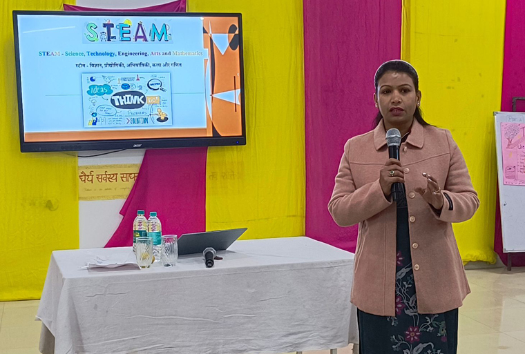 HPPI’s Necessary Teacher Training (NeTT) Programme, in collaboration with DIET Meerut, organised a one-day Science, Technology, Engineering, Arts & Mathematics (STEAM) Workshop on 7th January 2026. A total of 85 student-teachers from the batch of 2024–26 participated in the workshop, which focused on strengthening scientific thinking, creativity, and problem-solving skills through hands-on learning.