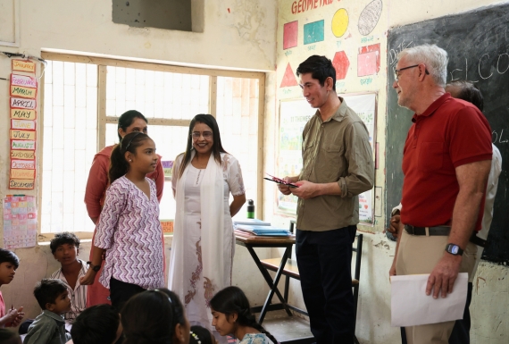 Humana People to People India was pleased to welcome Dex Hunter-Torricke, Founder of The Centre for Tomorrow, during his visit to the Delhi-NCR region on 17 September 2026.

As part of his visit, Dex visited HPPI’s Kadam Centre in Gurugram, which supports out-of-school children in continuing their education. He interacted with children at the centre and met Kadam alumni who were once out of school and are now pursuing their education in Grades 6 to 12, offering insights into their journeys back to education. 

Dex also visited HPPI’s TB health project in Delhi, where AI-enabled technology and portable X-ray machines are being used to support TB screening.